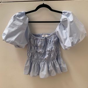 ASTR puff sleeve top